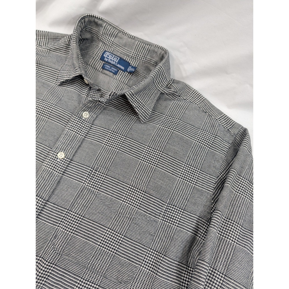 Vtg Polo Ralph Lauren Shirt XXL Lowell Sport Cotton Soft Flannel Glenn Check EUC